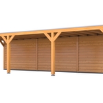 Douglas overkapping, 307 x 869 cm + wand blank, Verando, Living